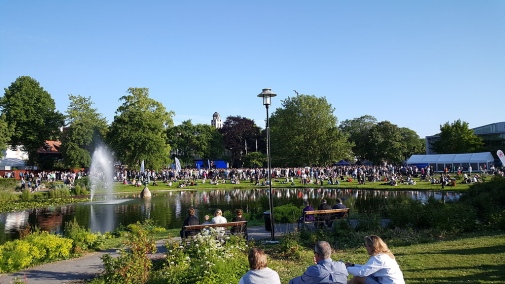 Samling inför talen  i Almedalen